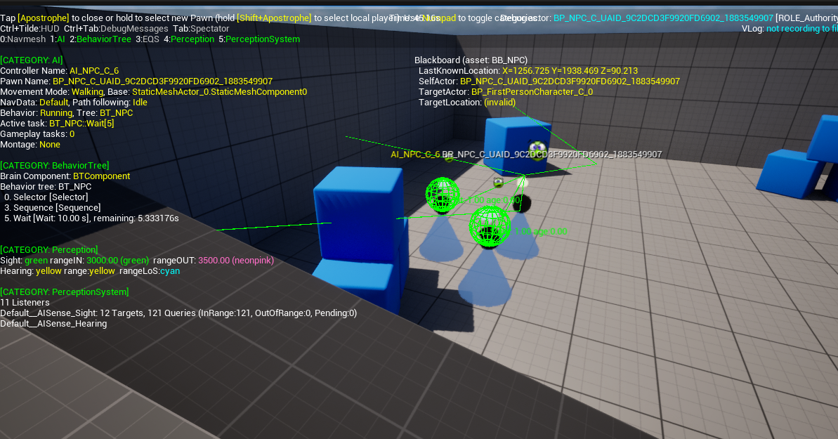 Perception system setup
